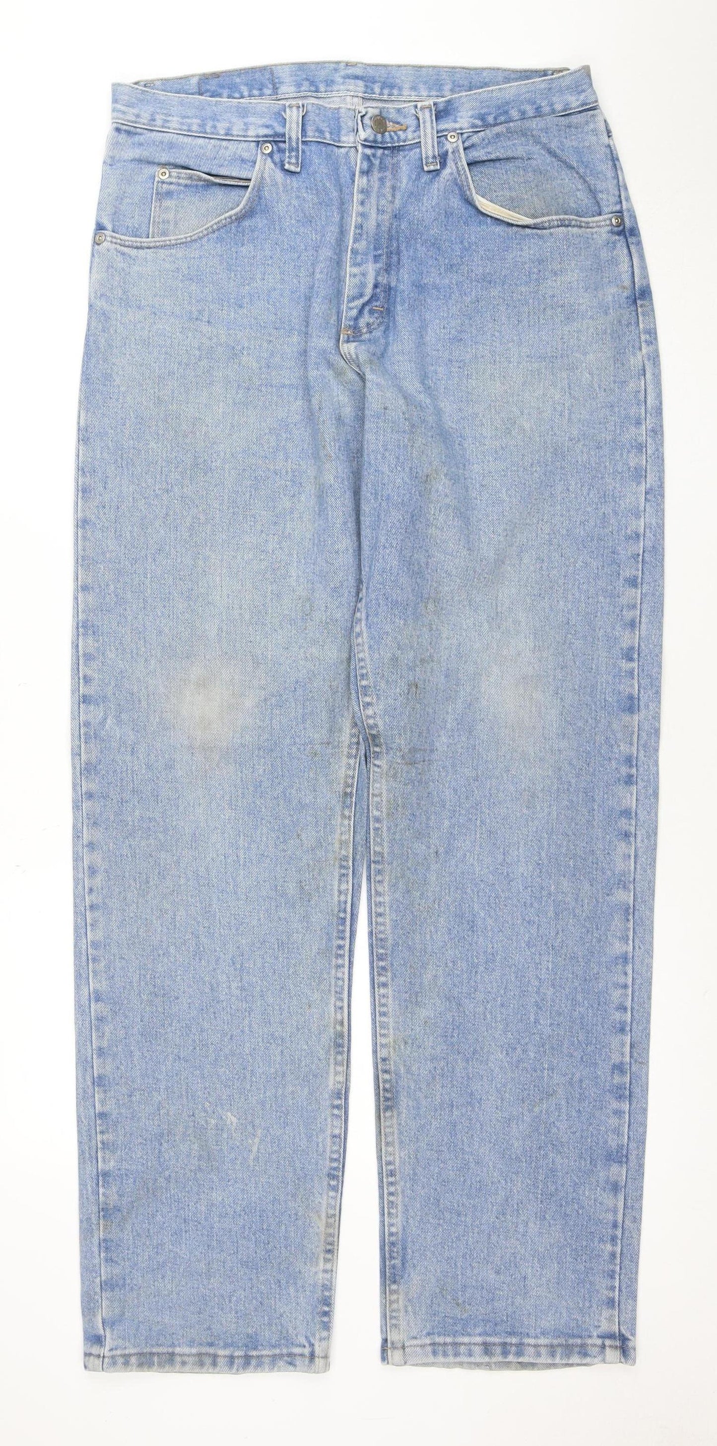 Wrangler Men's Blue Relaxed Fit Straight Denim Jeans 33x32