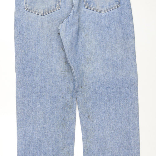 Wrangler Men's Blue Relaxed Fit Straight Denim Jeans 33x32