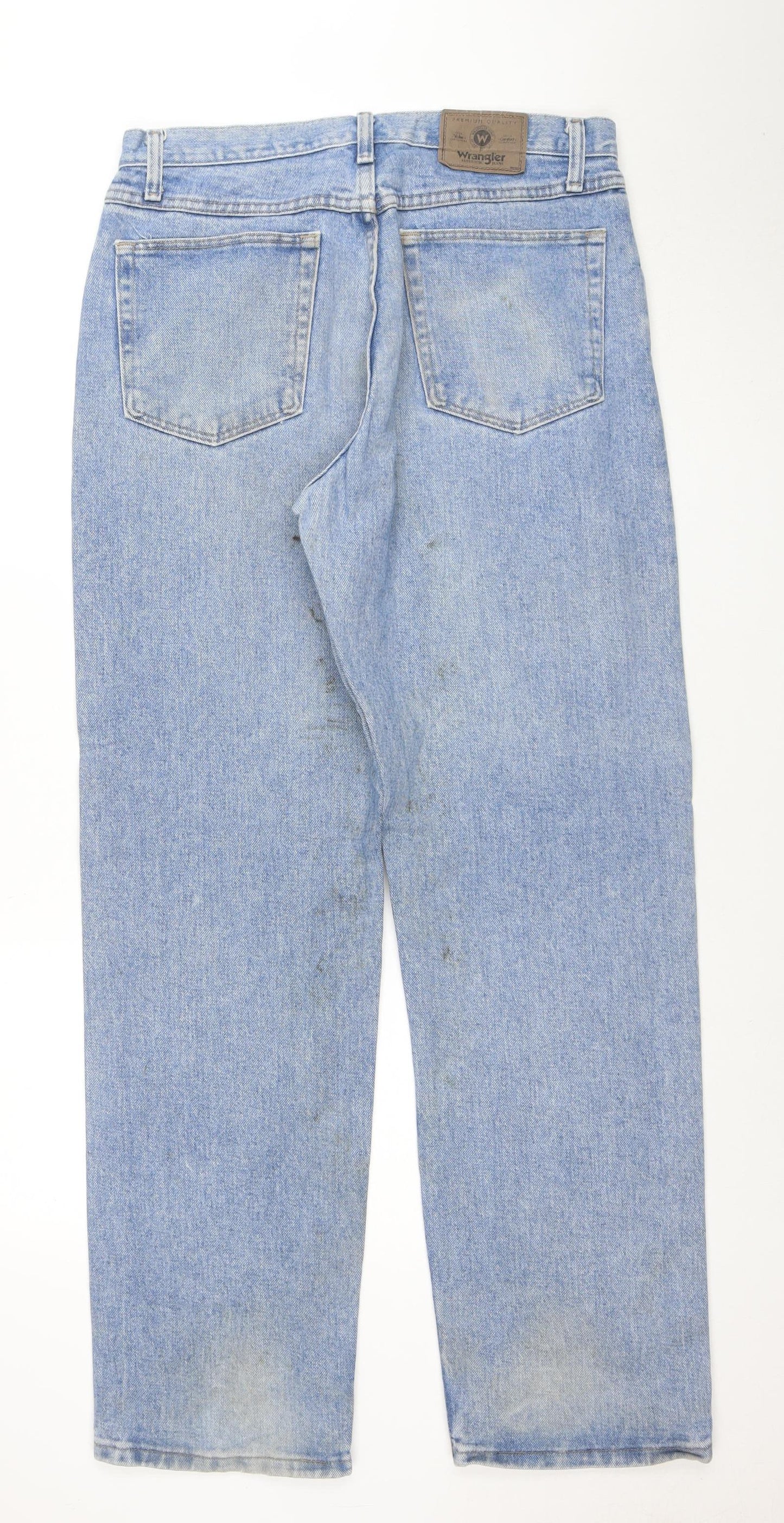 Wrangler Men's Blue Relaxed Fit Straight Denim Jeans 33x32