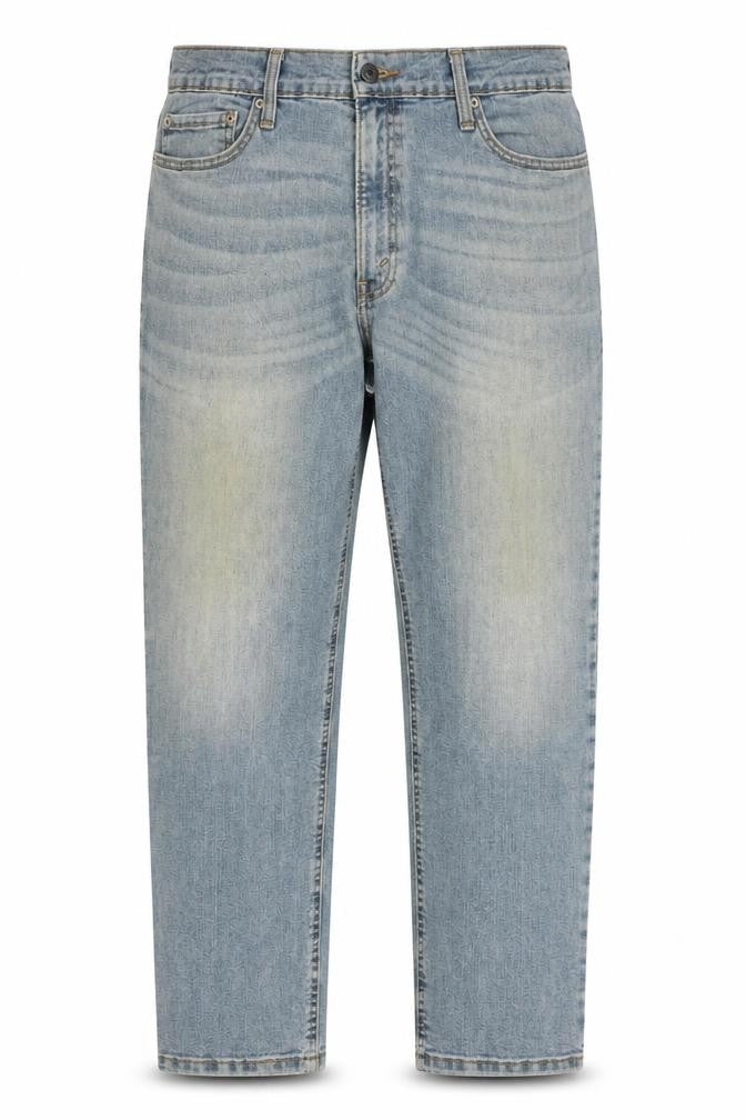 Levi Strauss Men's Blue 38x30 Regular Fit Straight Denim Jeans