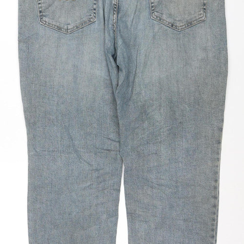 Levi Strauss Men's Blue 38x30 Regular Fit Straight Denim Jeans
