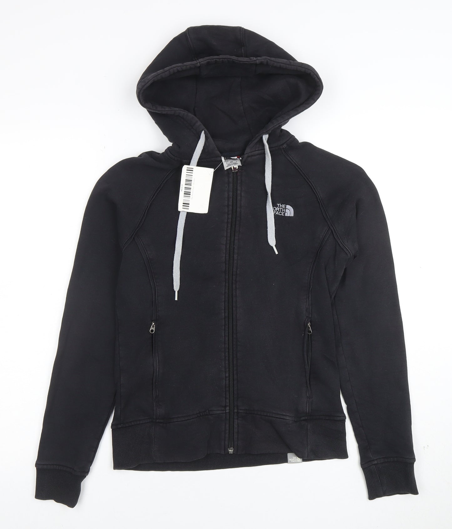 The North Face Women's Black Full Zip Hoodie Size S 100% Cotton
