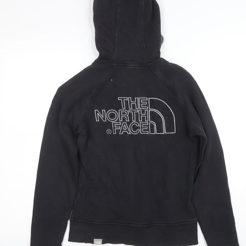 The North Face Women's Black Full Zip Hoodie Size S 100% Cotton