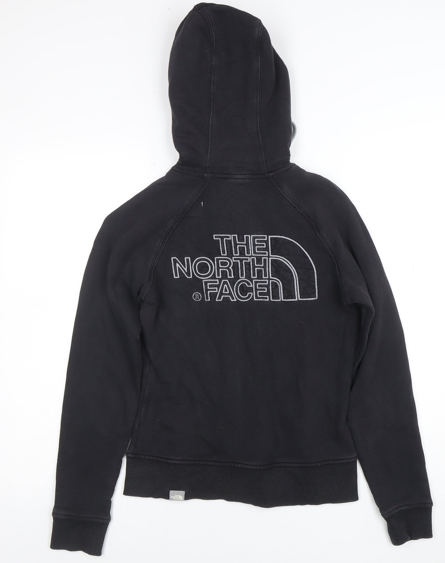 The North Face Women's Black Full Zip Hoodie Size S 100% Cotton