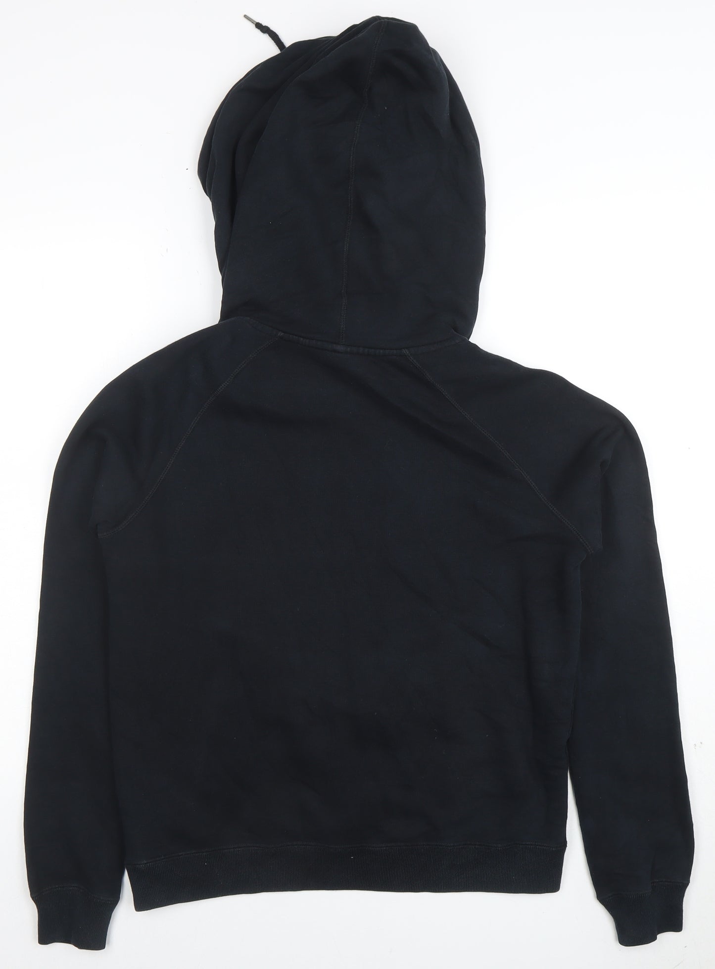Nike Womens Black Small Pullover Hoodie Sweatshirt Cotton Blend
