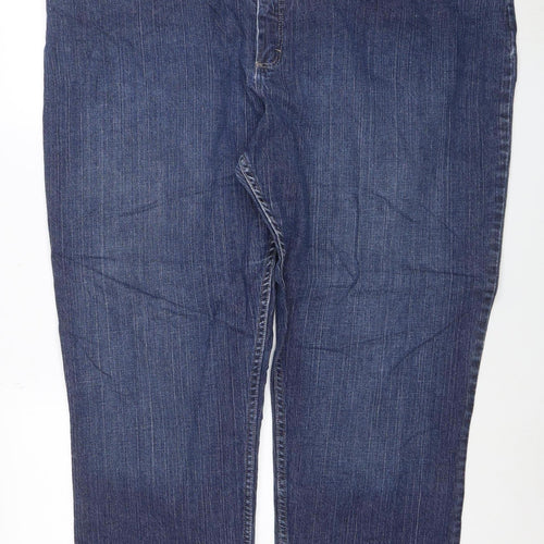 Lee Riders Men's Blue Denim Straight Jeans 40W Medium Fit Classic Style