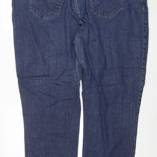Lee Riders Men's Blue Denim Straight Jeans 40W Medium Fit Classic Style