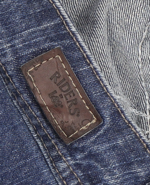 Lee Riders Men's Blue Denim Straight Jeans 40W Medium Fit Classic Style