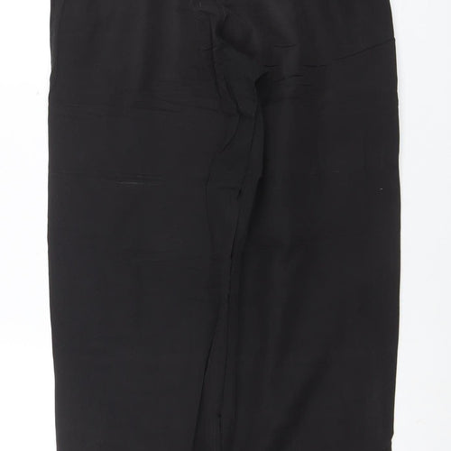 Puma Boys Black 12 Years Track Pants with Elastic Waist and Zip Pockets