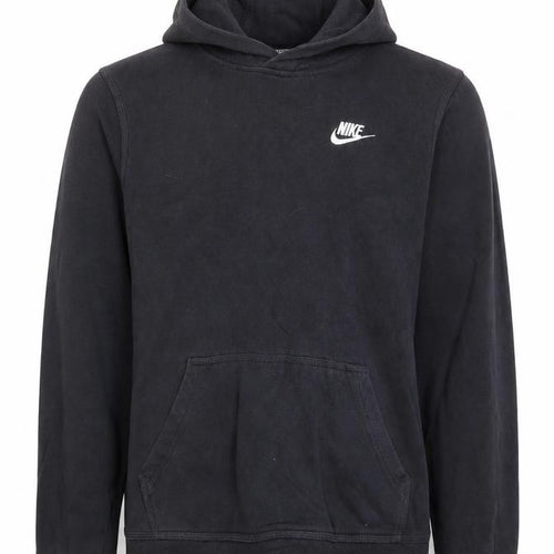 Nike Boys Black Pullover Hoodie XL 16 Years Cotton Fleece Regular Fit