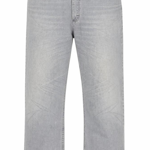 Lee Men's Grey Relaxed Fit Straight Jeans 42x32 Cotton Denim