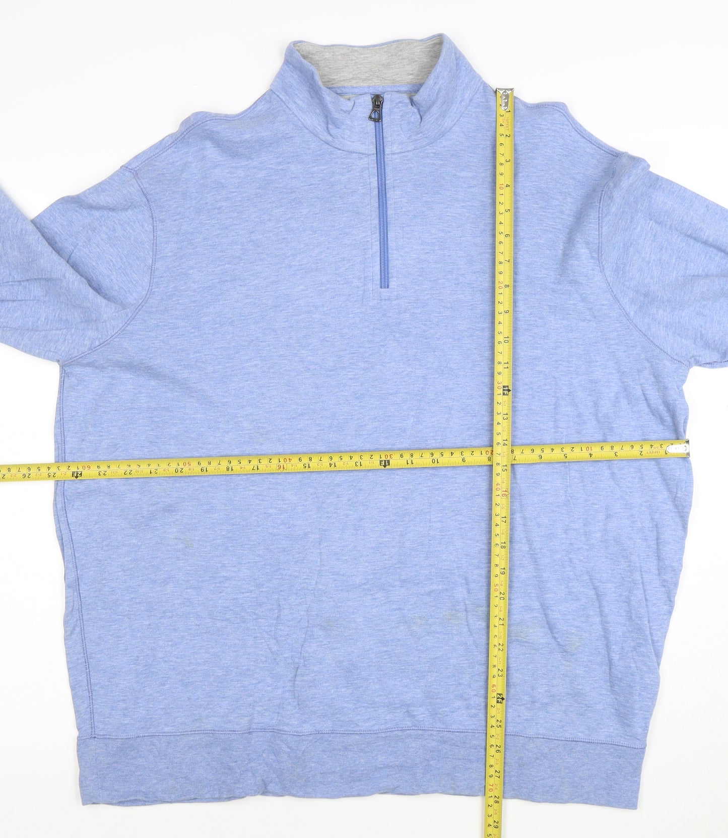 Ralph Lauren Men’s Blue XL 1/4 Zip Mock Neck Sweatshirt