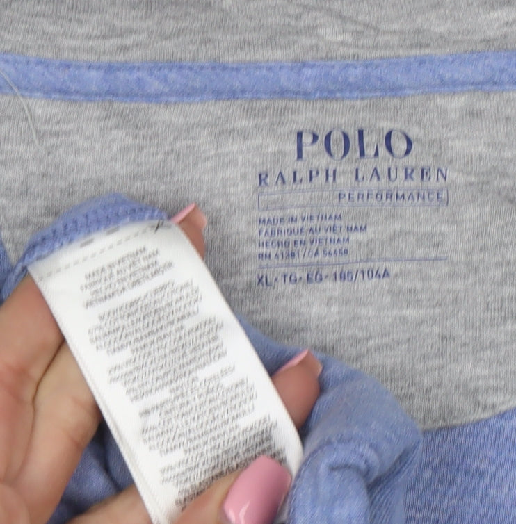 Ralph Lauren Men’s Blue XL 1/4 Zip Mock Neck Sweatshirt