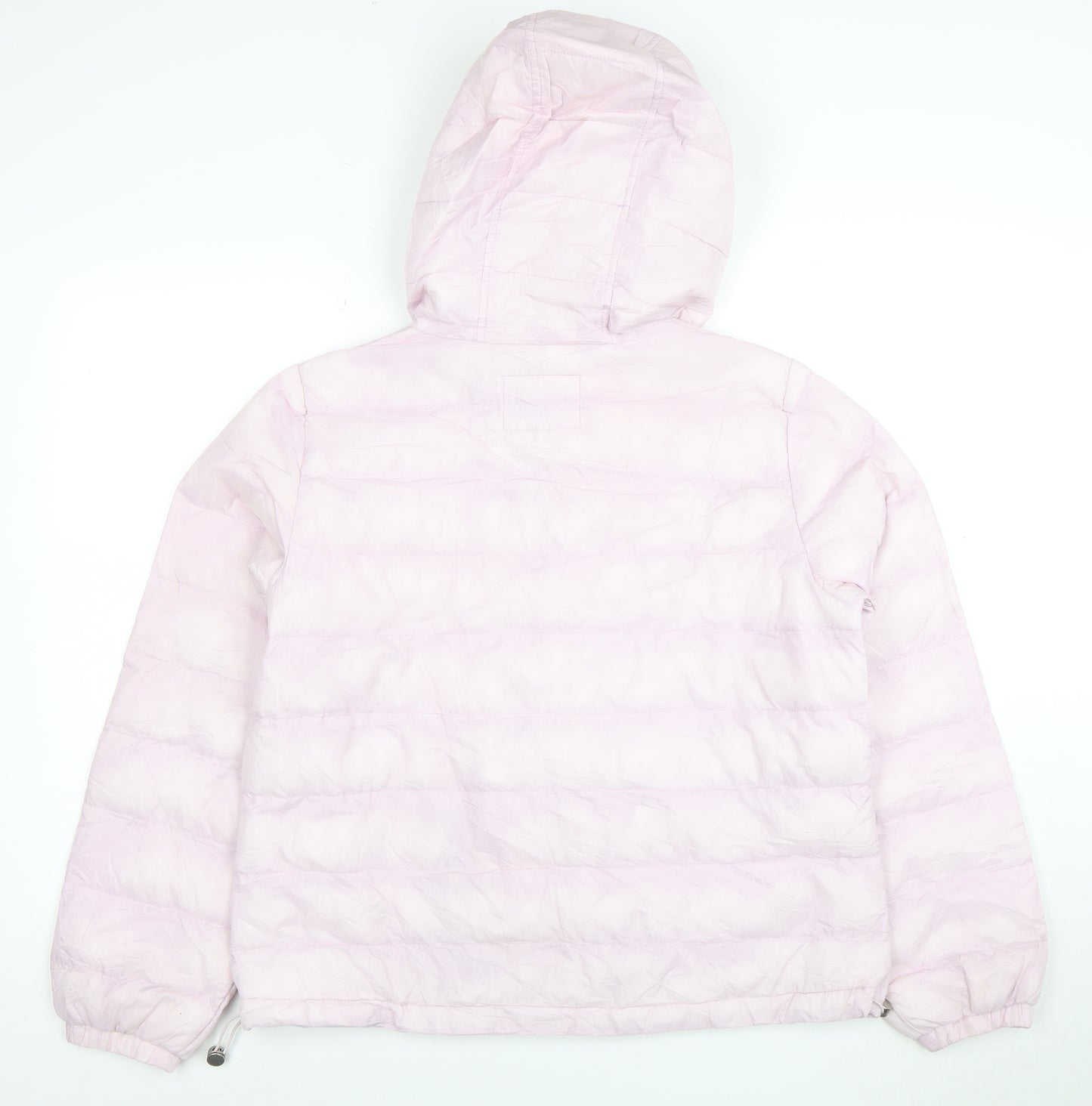 Levi's Women's Pink Hooded Puffer Jacket Size M Casual Winter Coat