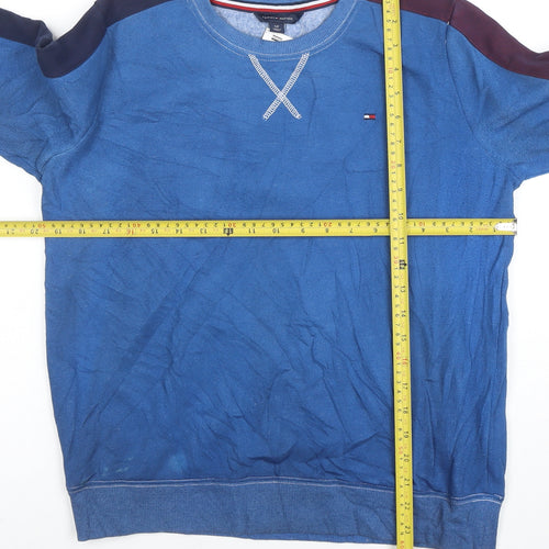 Tommy Hilfiger Men's Blue Crew Neck Pullover Sweatshirt Size S