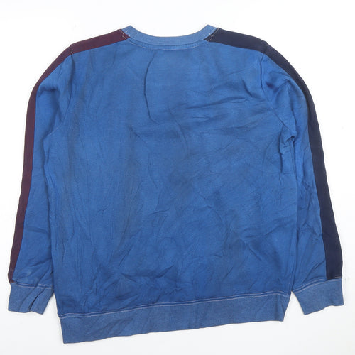 Tommy Hilfiger Men's Blue Crew Neck Pullover Sweatshirt Size S