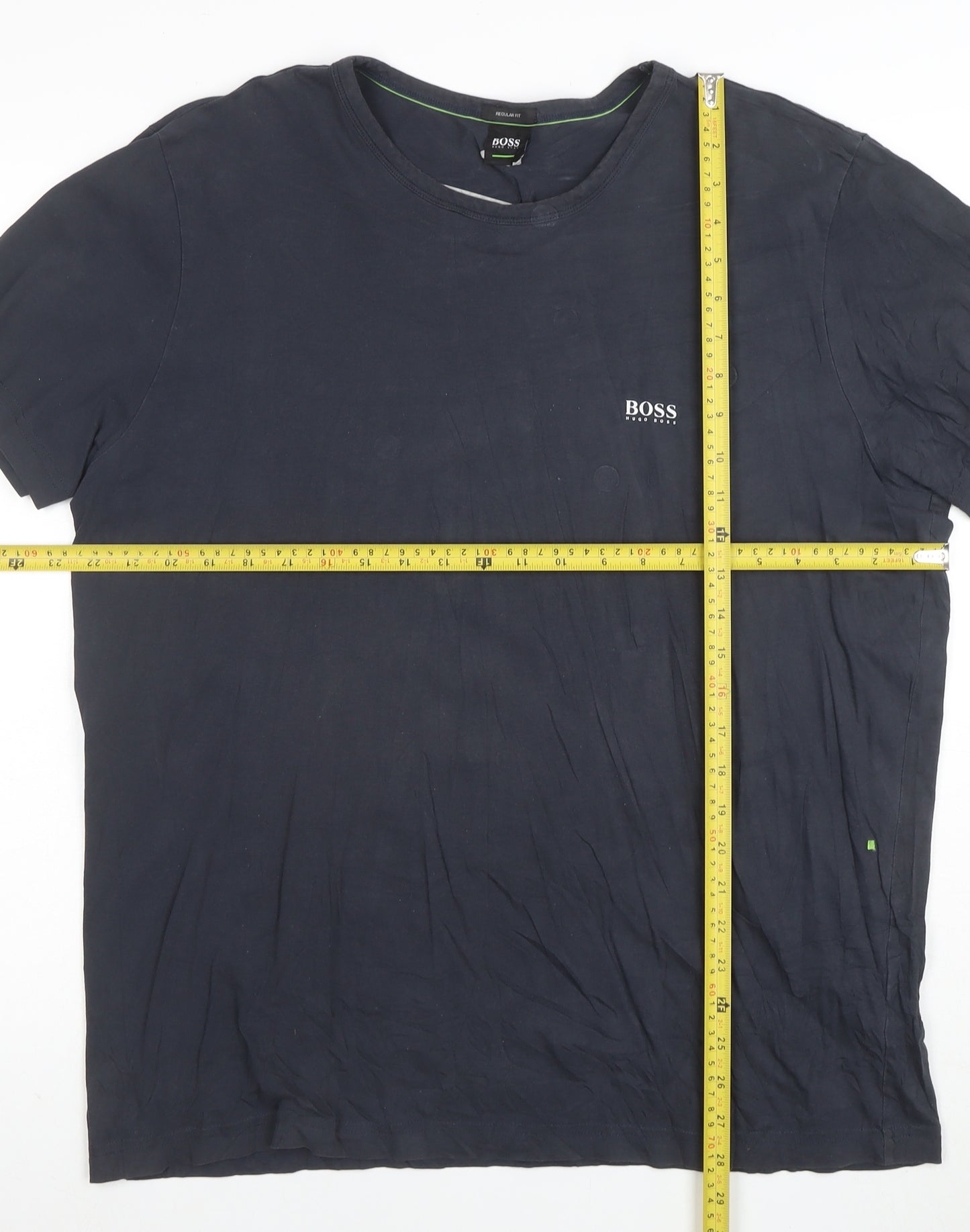 Hugo Boss Men's Black 2XL Crew Neck Cotton T-Shirt