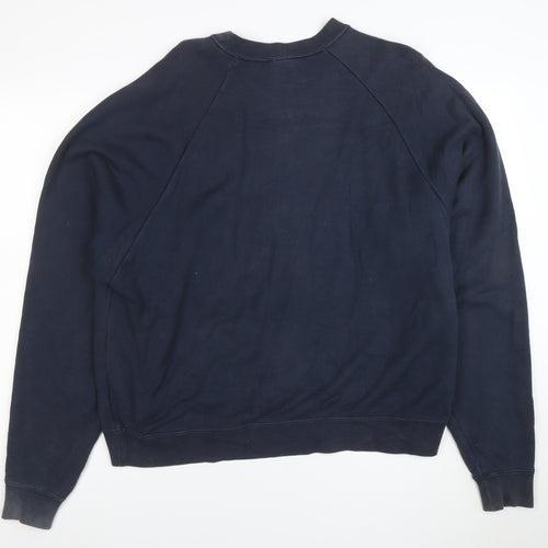Nike Women's Navy Blue Crew Neck Pullover Sweatshirt Size S