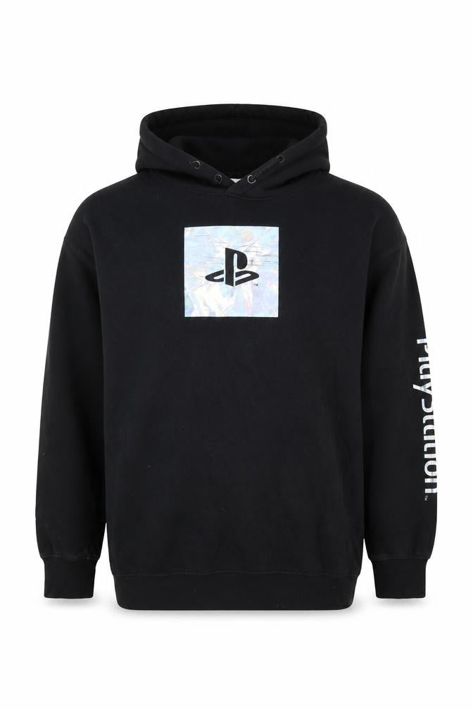 H&M Boys Black PlayStation Hoodie 10-12 Years Pullover Graphic Print