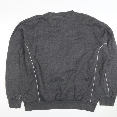 Umbro Mens Grey XL Crew Neck Pullover Sweatshirt