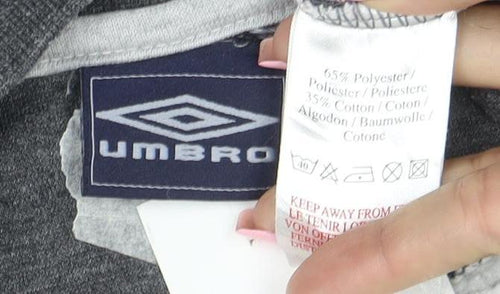 Umbro Mens Grey XL Crew Neck Pullover Sweatshirt