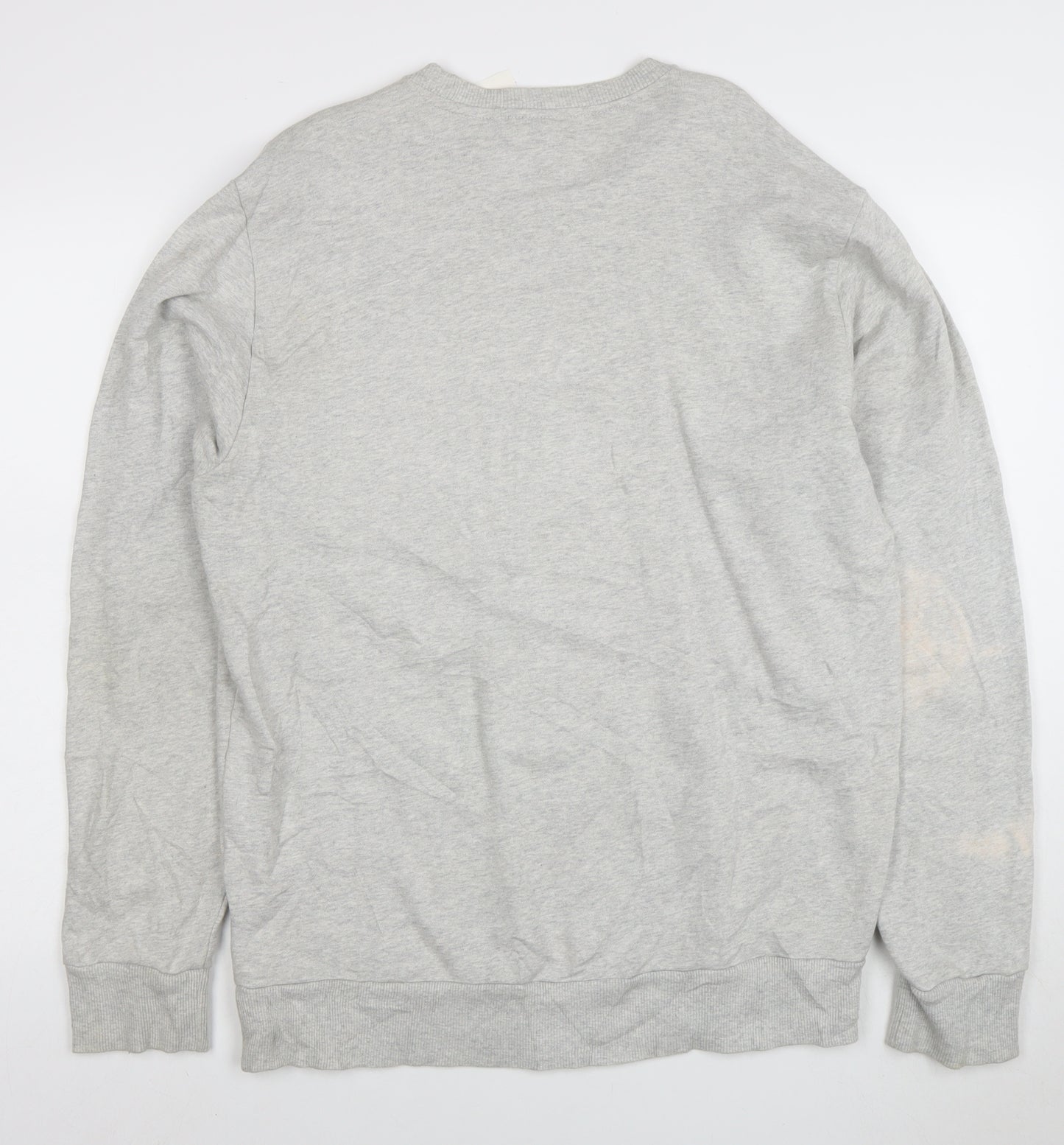 Reebok Men's Grey Crew Neck Pullover Sweatshirt Size L