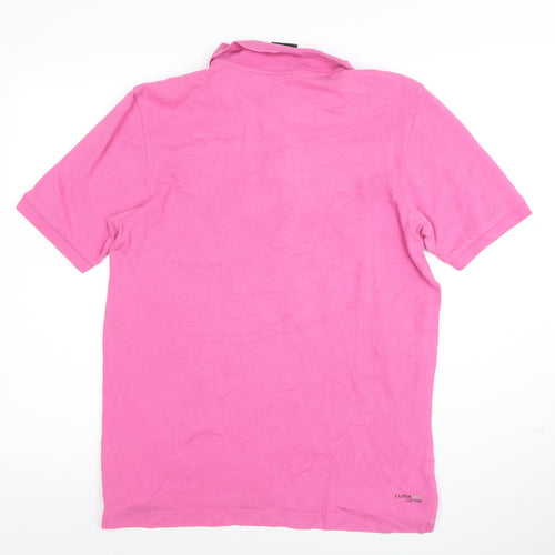 Adidas Men's Pink Clima365 Essentials Polo Shirt Size S Cotton Blend