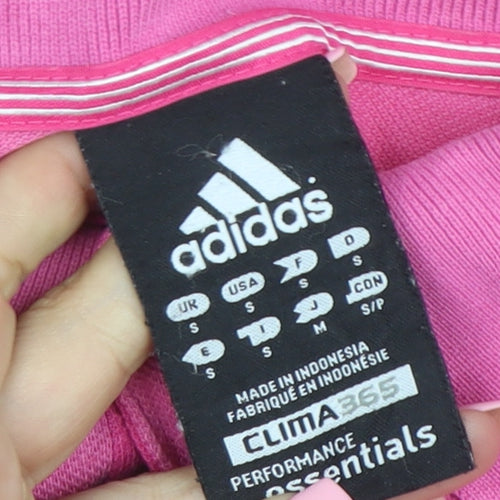 Adidas Men's Pink Clima365 Essentials Polo Shirt Size S Cotton Blend