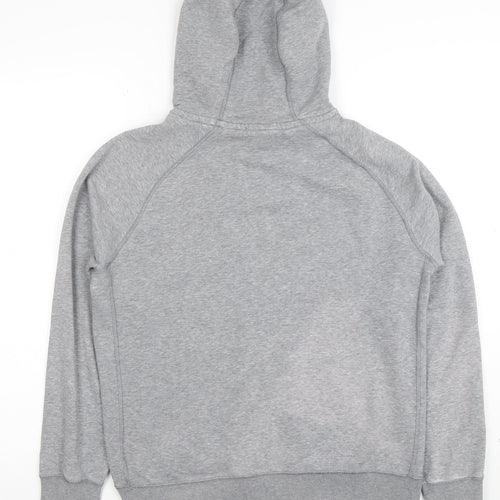 Nike Women Grey Full Zip Hoodie XL Cotton Blend Lined Sportswear