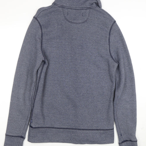 Levi's Men's Blue Henley Sweatshirt Size S Long Sleeve Cotton Blend