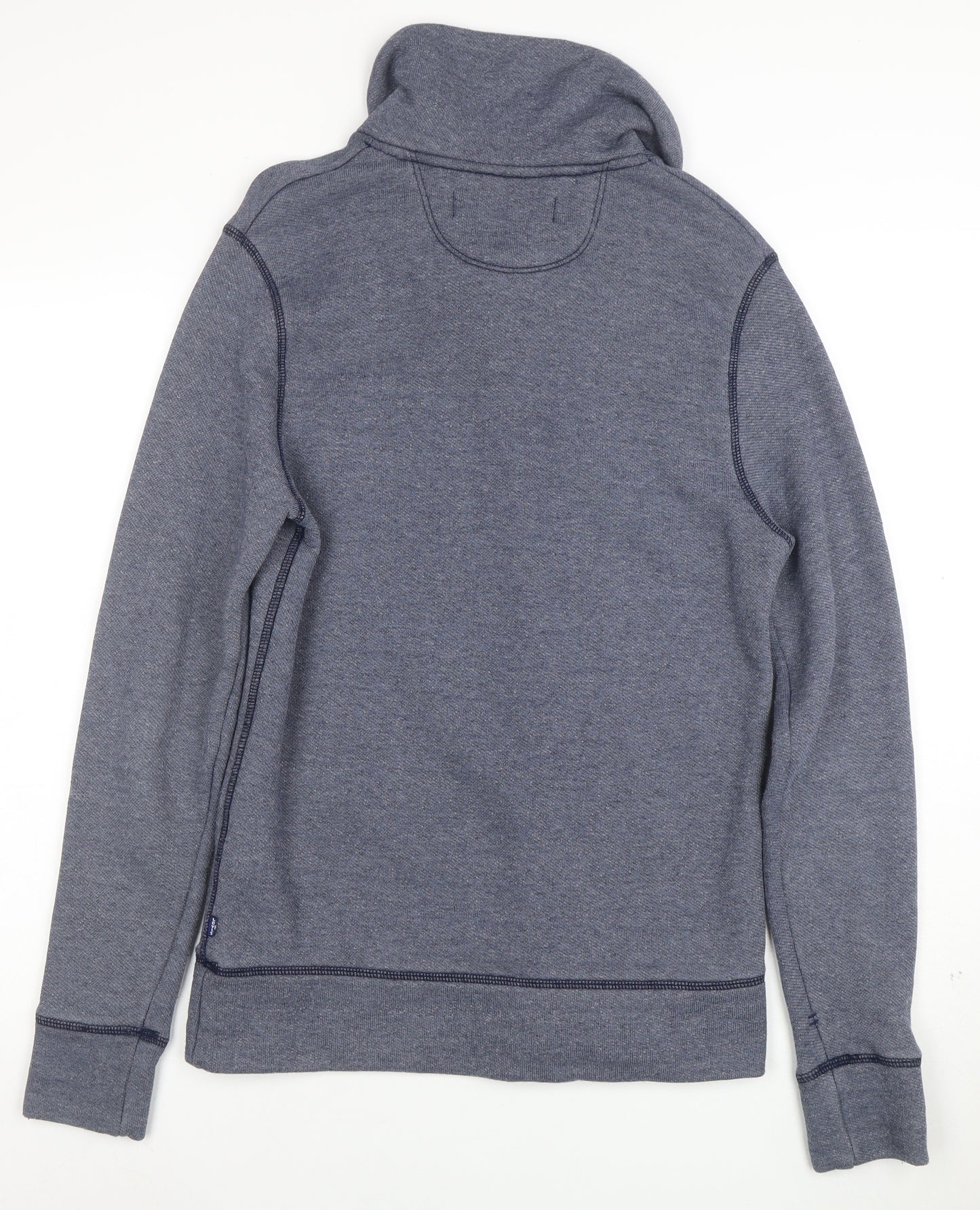 Levi's Men's Blue Henley Sweatshirt Size S Long Sleeve Cotton Blend