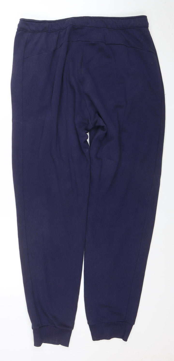 Puma Men Blue Jogger Trousers L Regular Fit Activewear