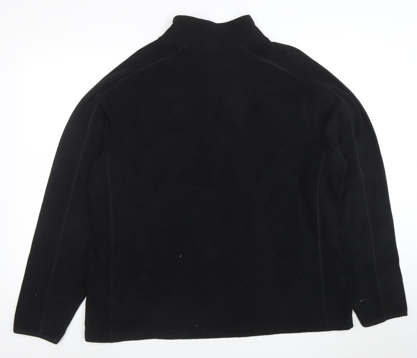 Champion Men’s Black Fleece 1/4 Zip Pullover Sweatshirt Size L