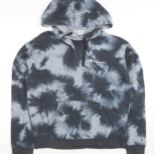 Champion Boys Blue Tie Dye Pullover Hoodie S Cotton Blend Comfortable Casual Top
