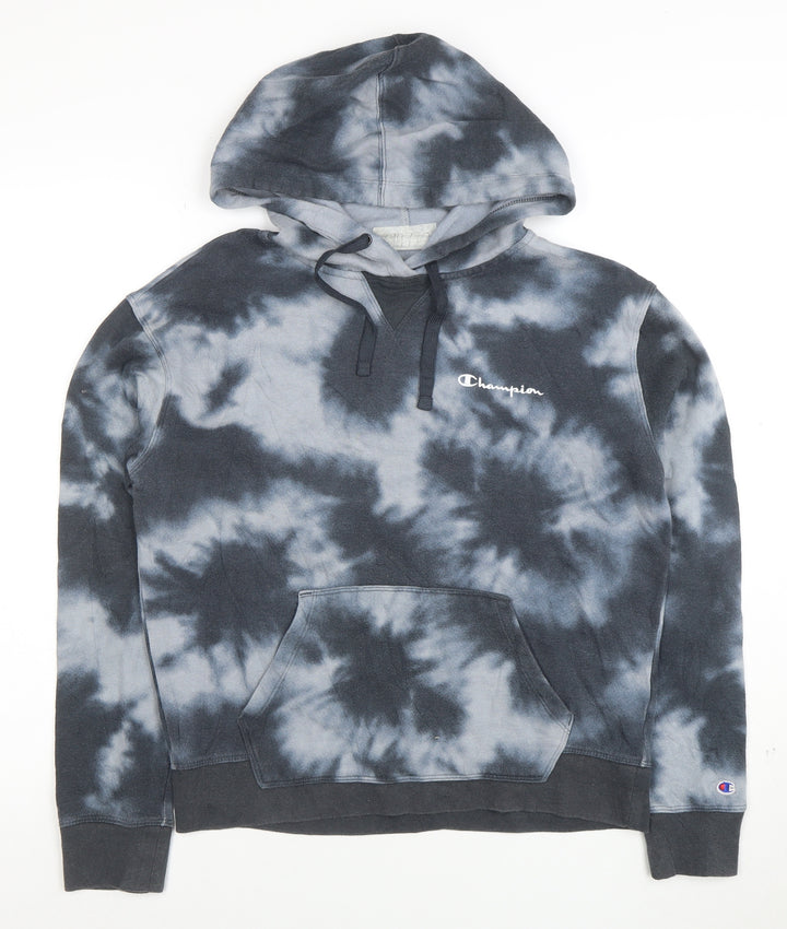 Champion Boys Blue Tie Dye Pullover Hoodie S Cotton Blend Comfortable Casual Top