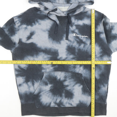 Champion Boys Blue Tie Dye Pullover Hoodie S Cotton Blend Comfortable Casual Top