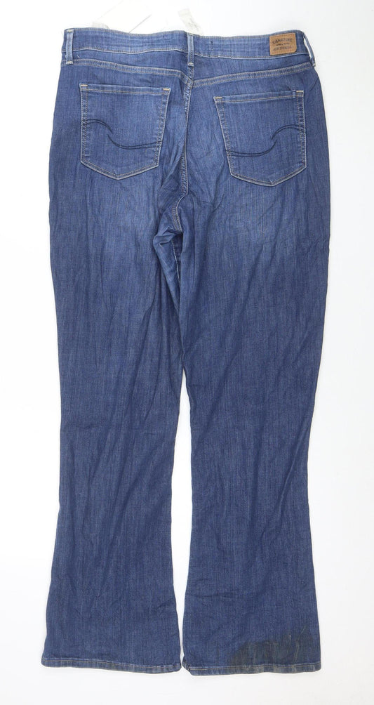 Levi Strauss Women's Blue Bootcut Mid Rise Jeans Size 12