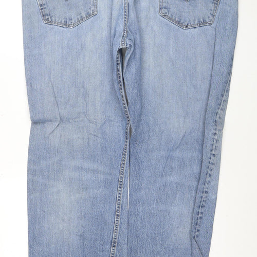 Levi's Men Blue 32 Straight Regular Fit Light Wash Denim Jeans
