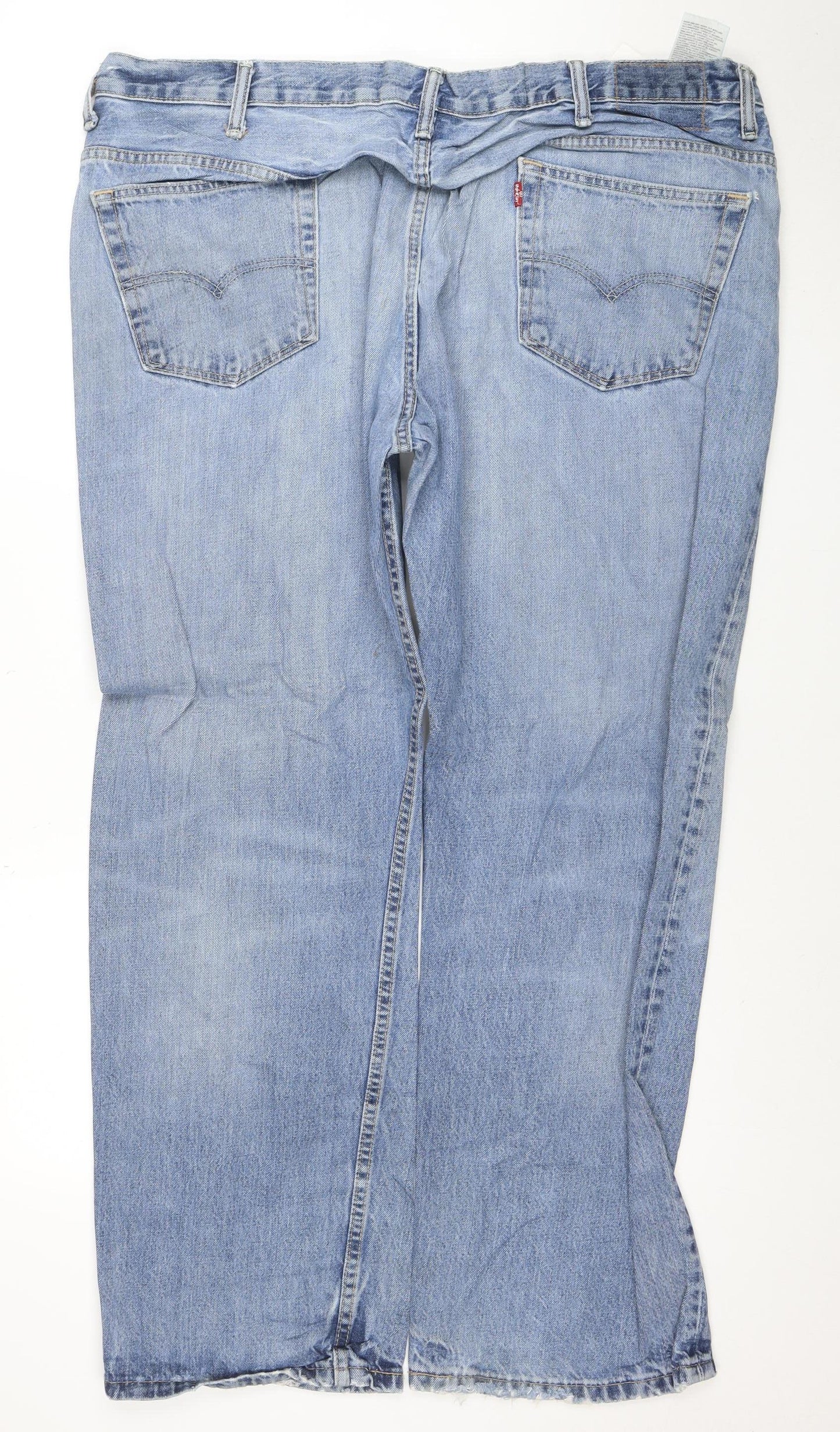Levi's Men Blue 32 Straight Regular Fit Light Wash Denim Jeans