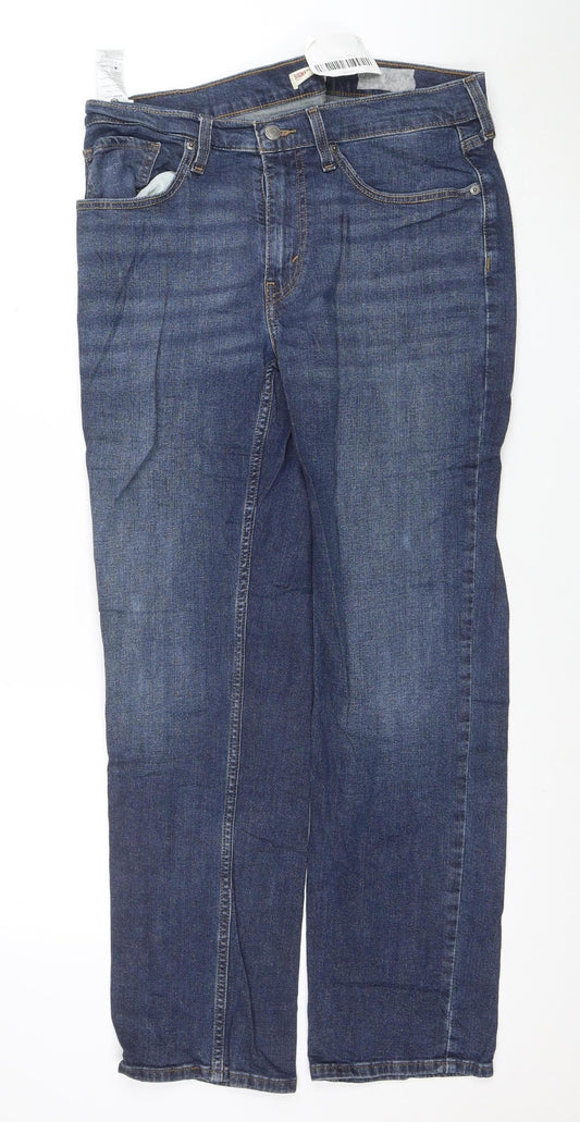 Levi Strauss Men's Blue Straight Fit Denim Jeans W32 L30