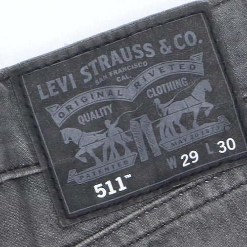 Levi Strauss & Co. Men’s Grey 511 Slim Stretch Jeans W29 L30