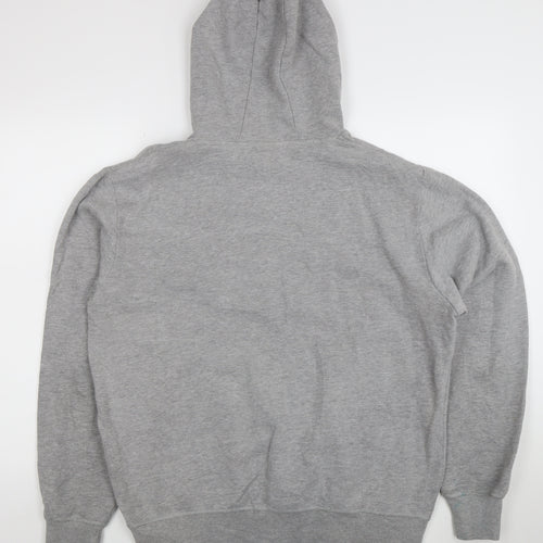Ellesse Men’s Grey Pullover Hoodie XL Fleece Logo Sweatshirt