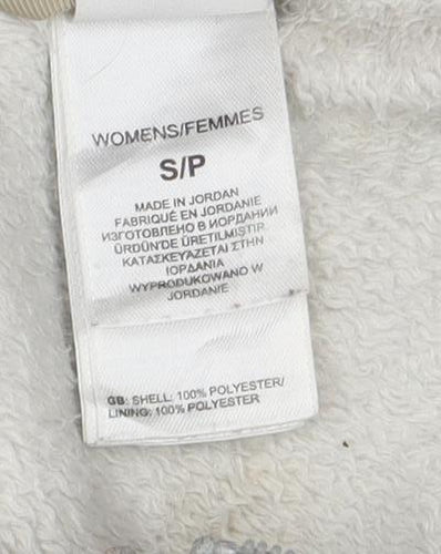 The North Face Women Grey Fleece Jacket Hooded Small