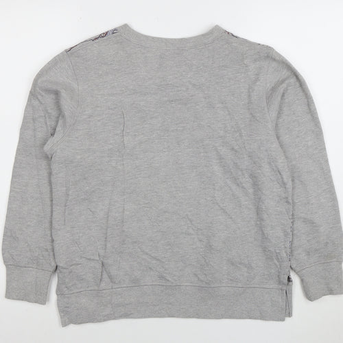 Converse Boys Grey Graphic Pullover Sweatshirt 12-13 Years All Star Logo