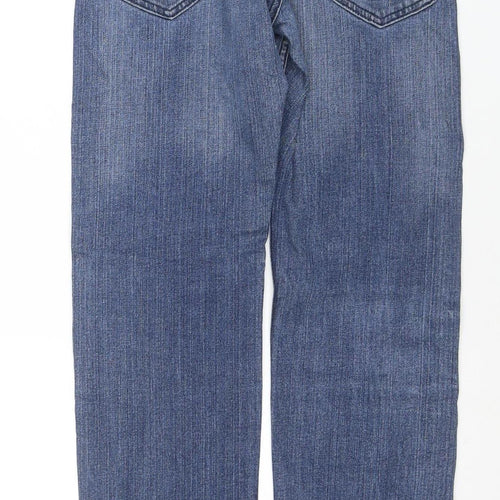 Lee Men's Blue Straight Leg Denim Jeans 29W 34L Regular Fit