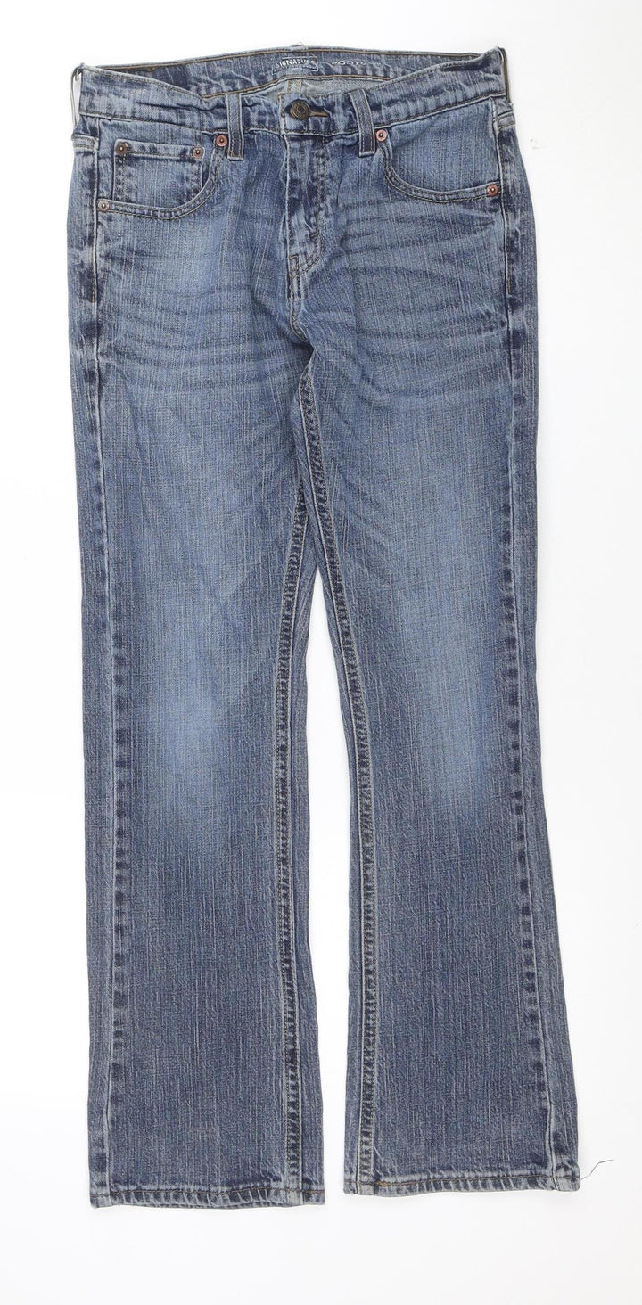 Levi Strauss Men's Blue Straight Jeans W31 L29 Regular Fit Denim