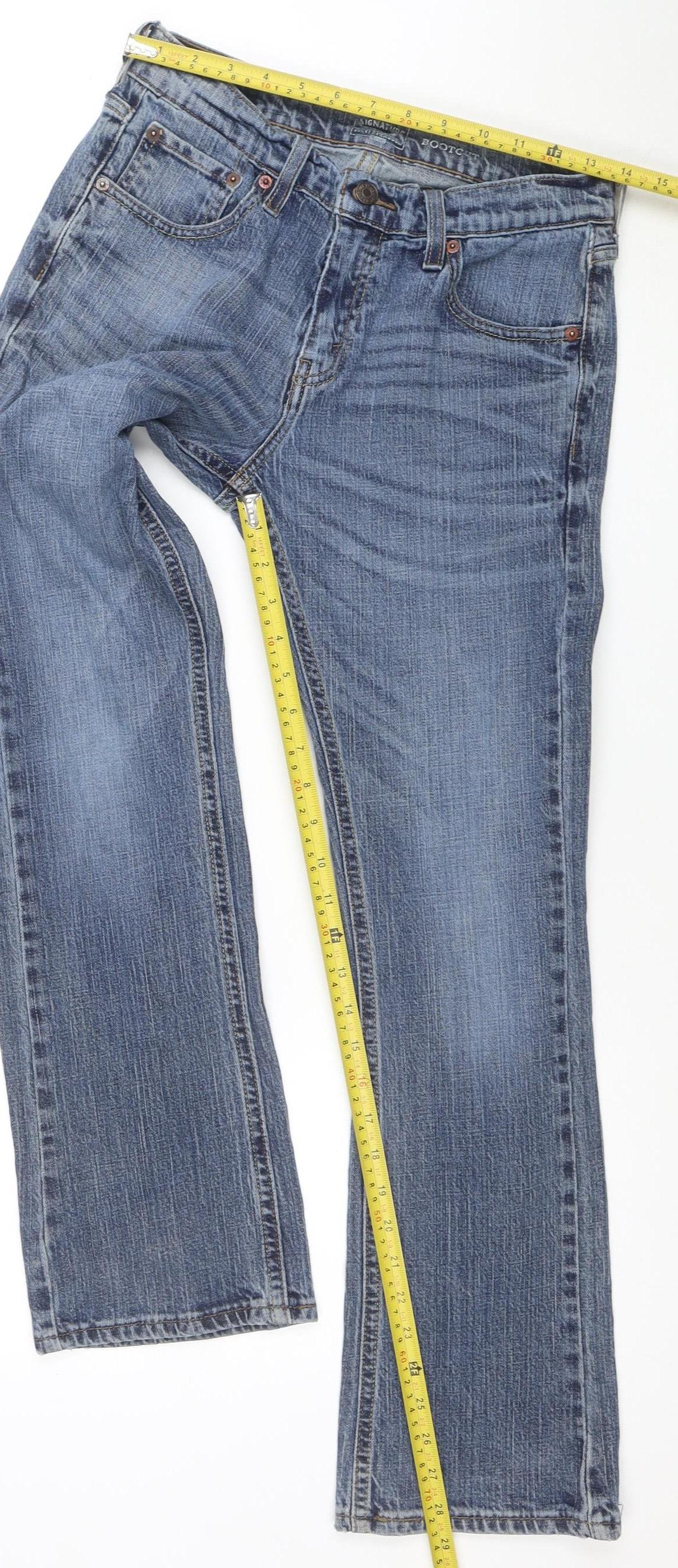 Levi Strauss Men's Blue Straight Jeans W31 L29 Regular Fit Denim