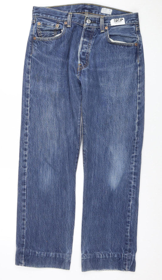 Levi's 501 Men's Blue 30x30 Straight Fit Denim Jeans
