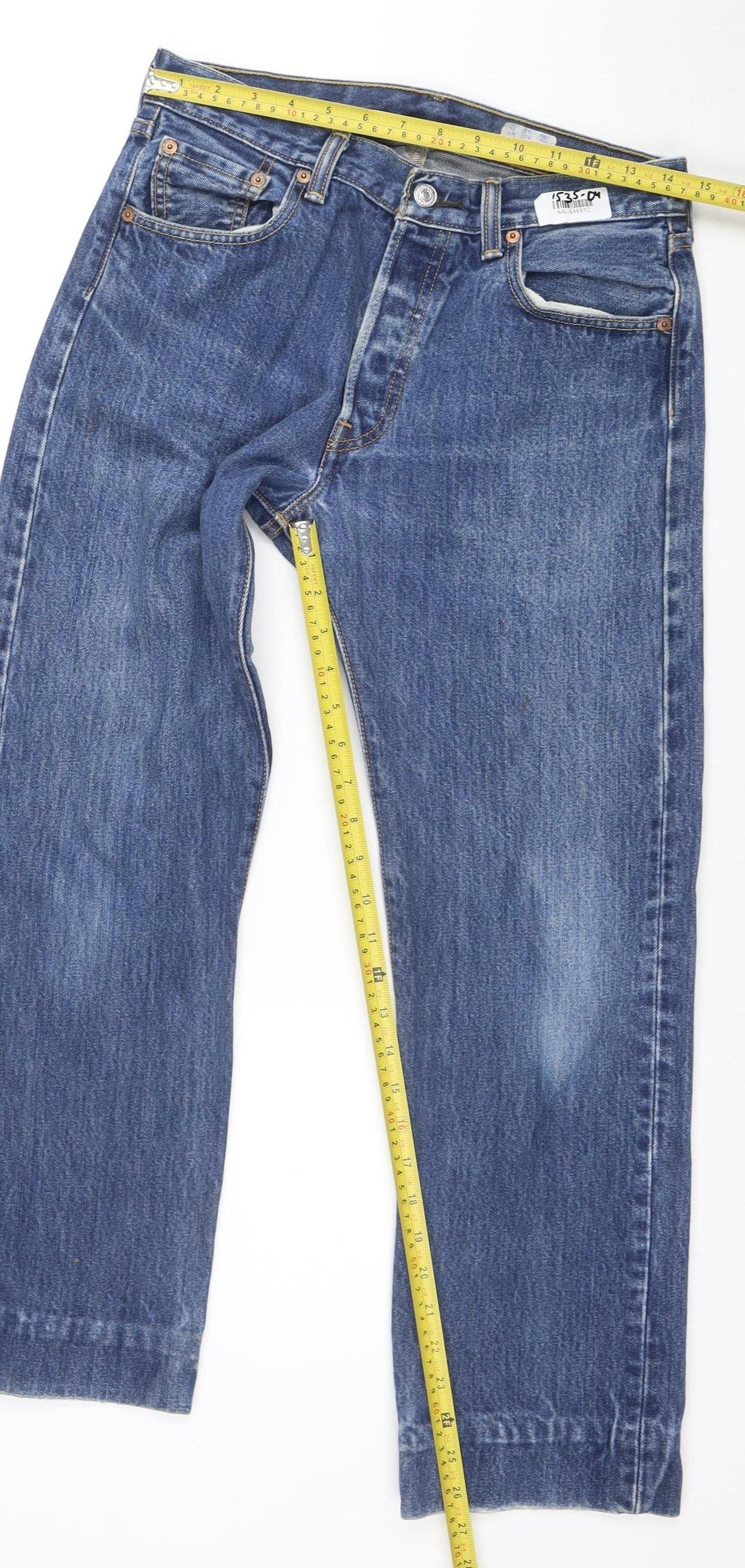 Levi's 501 Men's Blue 30x30 Straight Fit Denim Jeans