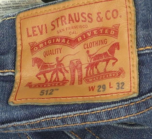 Levi’s 512 Men’s Blue Slim Fit Denim Jeans W29 L32